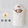 95*95cm  Newborn Swaddle Blanket Thick Cotton Cartoon Winter Baby Wrap for Delivery Room Outdoor Soft Infant Carrying Wrap Gift
