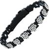 Eco-friendly European & American Fashion Detachable Magnetic Stone Bracelet with Diamond Inlays; Adjustable Women's Alloy Bangle.
