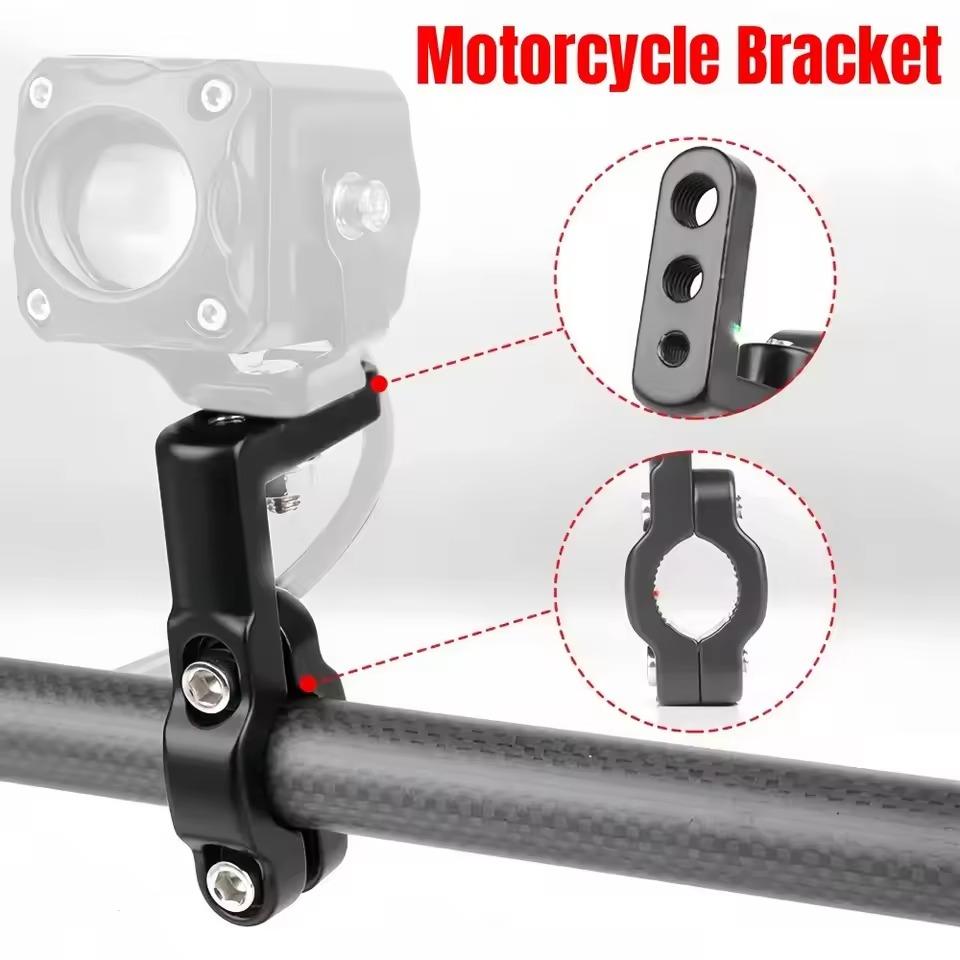 Aluminum Motorcycle Handlebar Bracket Multifunction Motorcycle Headlight Spotlights and Map Devices Handlebar Bracket Set