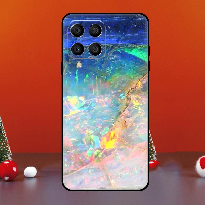 Agate Gem Crystals Marble Pattern For Samsung Galaxy M33 M13 M35 M53 M11 M21 M31 M55 M15 M14 M34 M54 M12 M32 M52 M06 M16 Case