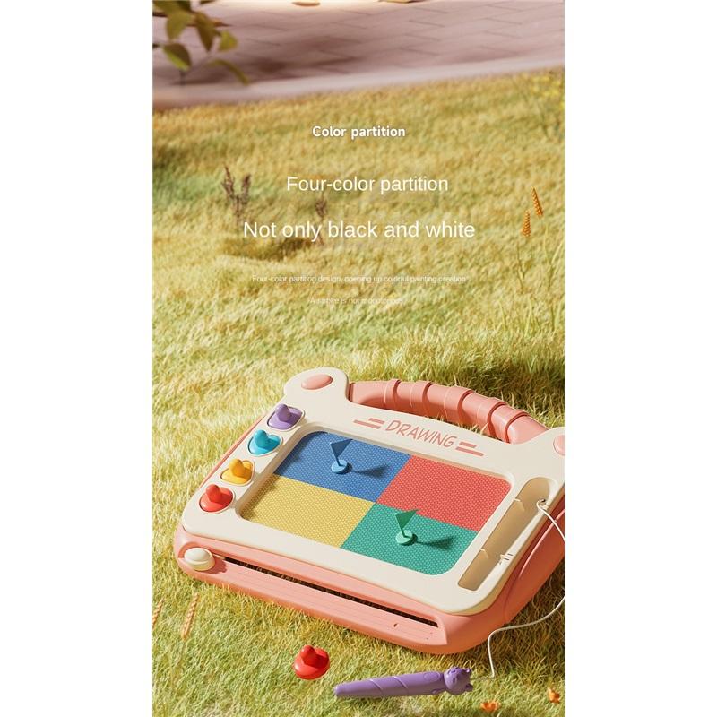 Planșă de desen cu desene animate pentru copii Puzzle pentru copii Tablă magnetică de scris jucărie Tablă de desen magnetică Graffiti Jucărie Montessori pentru copii