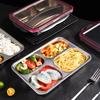 Boîte à déjeuner en acier inoxydable pour adultes Boîte Bento pour enfant Contenant alimentaire pour étudiant