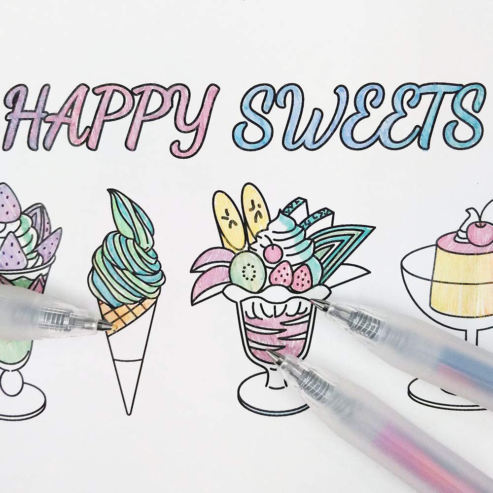 Zebra Sarasa Clip Gel Ballpoint Marble 5 Pen, Color, 0.5mm, Colors, JJ75-5C-MB