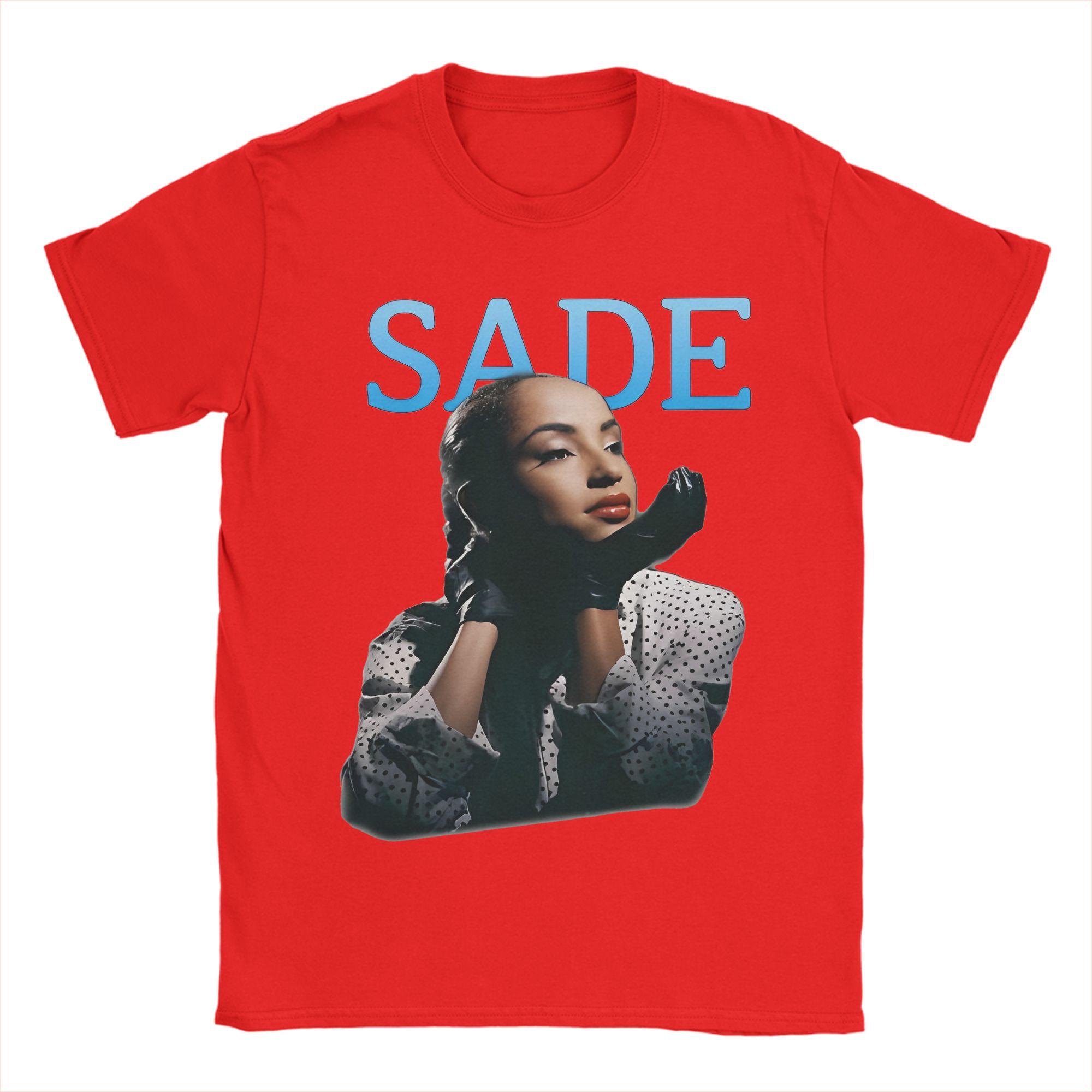 SSade Adu Singer TShirt Beach Cotton TShirts For Men Harajuku Pattern Tshirt Short Sleeve Y2K Casual Clothes S
