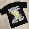 2026 Retro-Print Rundhals Locker High Street Stil Herren HipHop Straßenmuster T-Shirt Schwarz Vielseitig und Alterslos