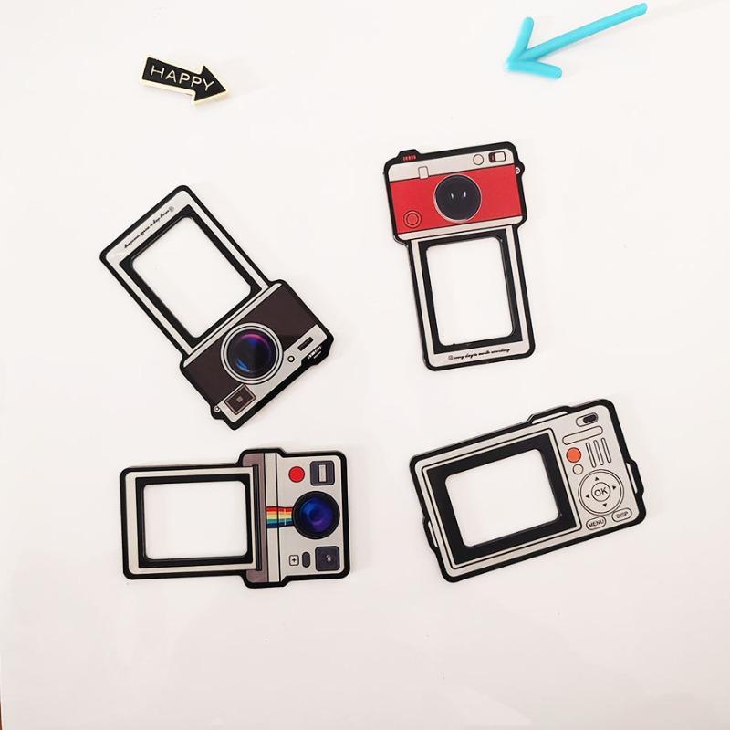 4pcs Creative And Funny Photo Frame Refrigerator Magnets Refrigerator Magnets Whiteboard Sticker