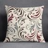 Dark Red Geometric Pattern Pillowcase Car Ornaments Office Living Room Home Pillowcase