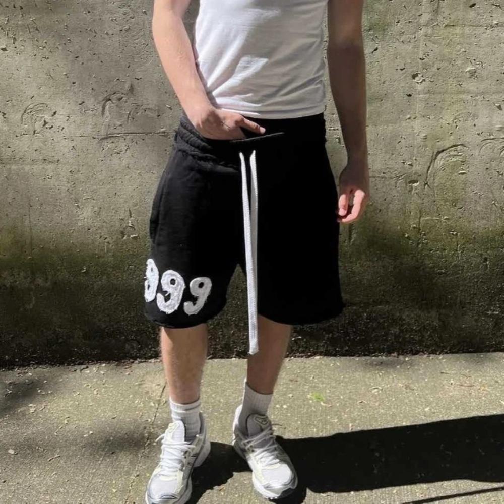 Nový americký high street styl Volné ležérní Běžecké pánské šortky Retro móda Tepláky Kalhoty do sportovního centra Muži a Ženy