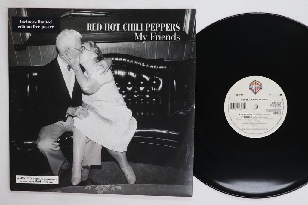 12inch Record RED HOT CHILI PEPPERS My Friends W0317TX WARNER BROS 1995 UK Rock Used