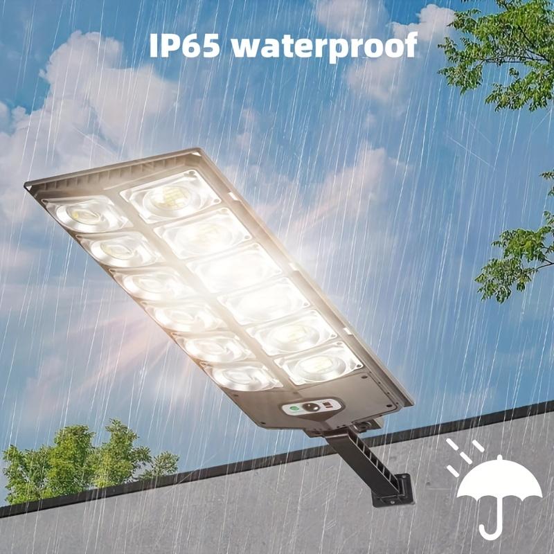 New 360 ° LED Solar Outdoor Light - Super Bright 6500K, 3 Modes, Wide-angle Motion Sensor, Semi Embedded Installation, Solar Charging