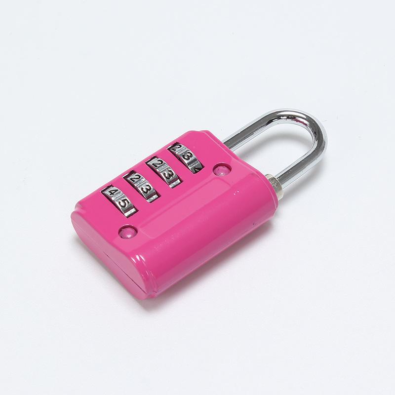 Zinc Alloy 4-Digit Anti-theft Password Padlock for Suitcase, Gym Locker, or Door Lock