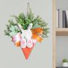 Decorative Style Easter Wreath Artificial Material Bunny Decoration Hanging Garland  Window Display