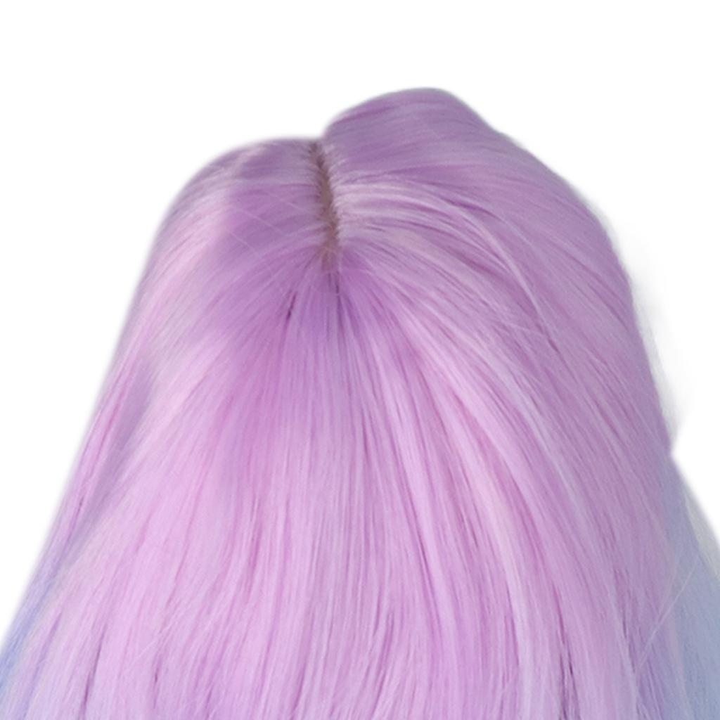 Joint Doll Wig Gradient Color High Simulation Soft Supple 1:3 Doll Wig for 21‑24cm Head Circumference Dolls