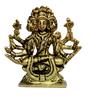 Pure Brass Idol Gayatri Savitri Rare Collectible Statue Of Mother Of Vedas