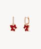 Lola Rose Ivy Carnelian Red Cubic Drop Earrings