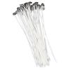 50pcs Candle Wick Pre Waxed 20cm Low Smoke Metal Sustainer Tab for DIY Candle Making