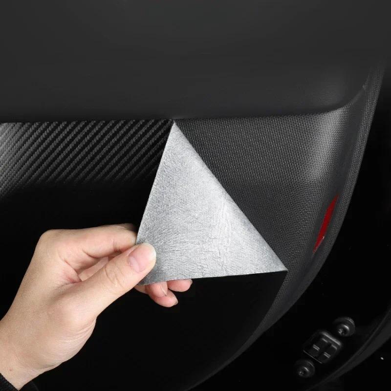 Car Door Anti Kick Sticker for Ford Mustang Mach-E Kids Anti-Kick Anti-Dirty Leather Protective Cover Film Car Interior Stickers