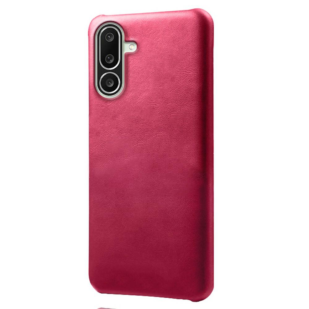 For Samsung Galaxy M56 5G Case Calf Texture PU Leather Hard PC Protective Phone Cover