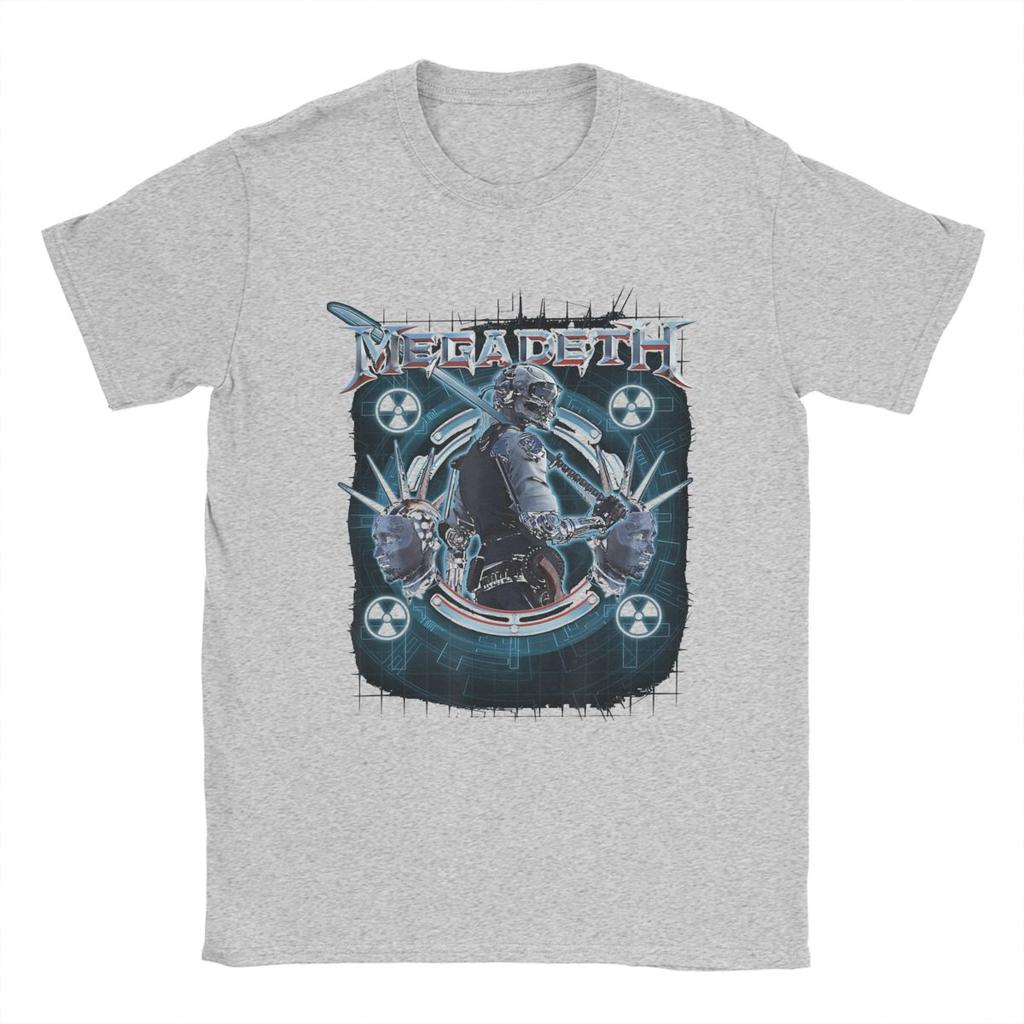 Megadeths Dystopia T-Shirts Herren 100% Baumwolle Lustiges T-Shirt Rundhals T-Shirt Kurzarm Kleidung Geschenkidee