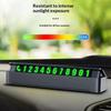 Temporary Parking Car Number Plate Luminous Clear Display Phone Contact Card Universal Auto Accessory for Drivers
