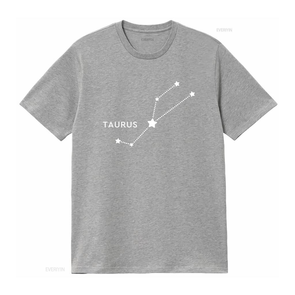 Taurus Sign Zodiac Astrology Birthday T Shirt for Women vintage Washed fashion graphic designer clothes Versatile streetwear