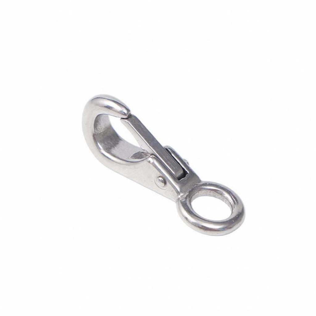 Marine-Grade Directional Snap Hook Stainless Steel Compact Metal Clip