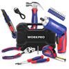 WORKPRO Elektrischer Schraubendreher mit 18-teiligem Heimwerkzeug-Set Wiederaufladbares Elektrisches Schraubendreher-Set, Tragbares Werkzeugset für die Garage