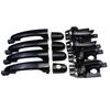 8pcs Chrome Black Outside & ide Door Handle Front Rear Left Right For Kia Sportage 2.0L 2.7L 2005 2006 2007 2008 2009 2010