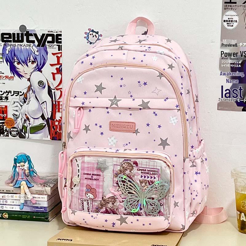 2025 Preppy Style Large-Capacity Itabag Backpack for Women, Korean Version, Ideal for Junior and High School Students