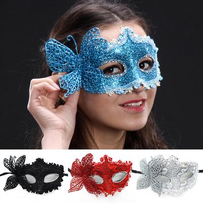 Side Butterfly Handheld Masquerade Masks  Half Face Eye Mask Woman Party Makeup Ball Venetian Party Mardi Gras Mask