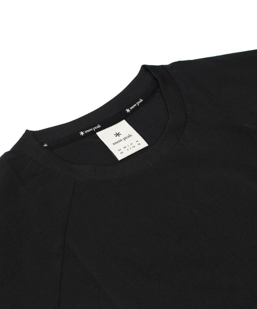 Snow Peak Root Women's Pocket Short Sleeve T-Shirt, Medium, Black