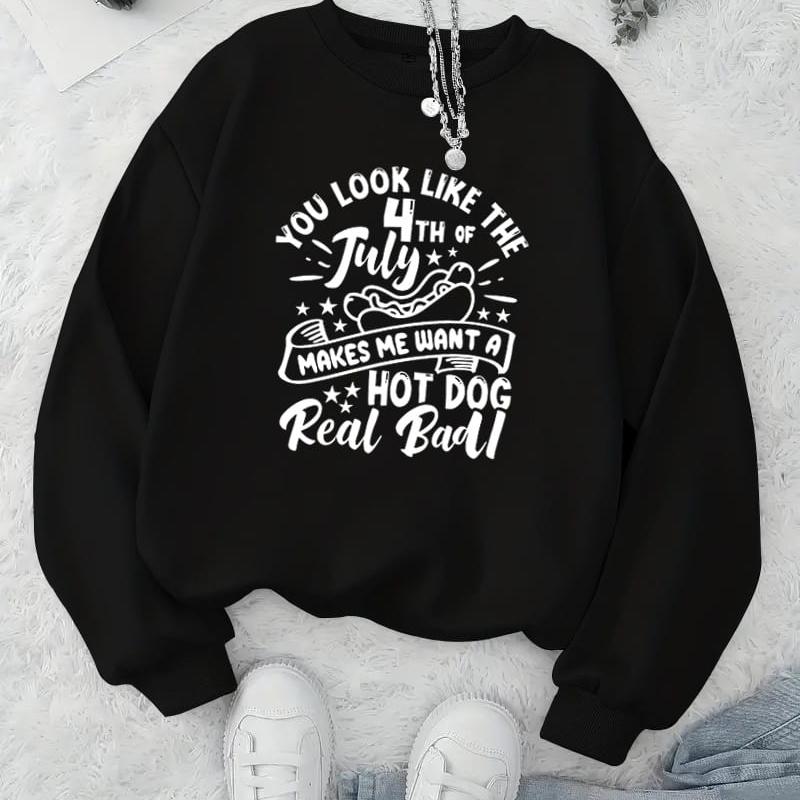 

Women s Fashion Printed Crew Neck Sweatshirt, Slim Fit XXL