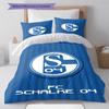FC Schalke 04 Pattern Bedding Set Quilt Cover Pillowcase Home Decor Gift (1 * Duvet Cover + 2 * Pillowcase, Without Core)