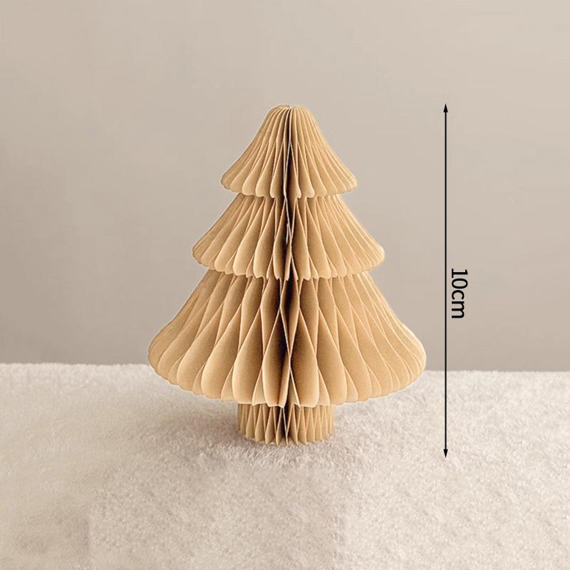 2026 Christmas Tree Honeycomb Ball 3D Folding Christmas Tree Ornament Desktop Decoration  for Xmas Navidad Happy New Year Decor