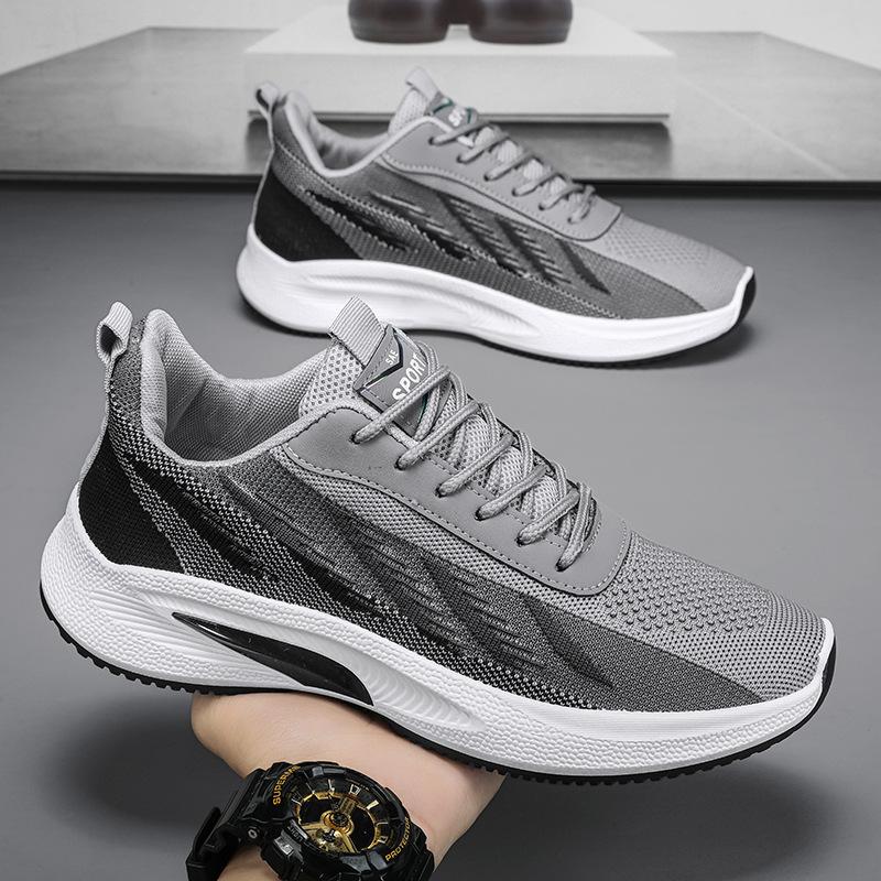 Summer Lightweight Breathable Men Air-cushion Sneakers Trend Versatile Men Tenis Gym Sports Shoes Outdoor Soft Sole Running Shoe