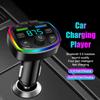 Dual Usb Type-C Car Charger Fm Transmitter Wireless Mp3 Music Tf Card U Disk Aux Player Usb-C Pd Fast Charging Hands Free