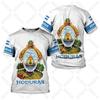 Honduras Vlajka Grafika Unisex Trička Letní Ležérní Streetwear Pánská Móda Dres Chlapec Nadrozměrná Trička Krátký Rukáv Sportovní Oblečení