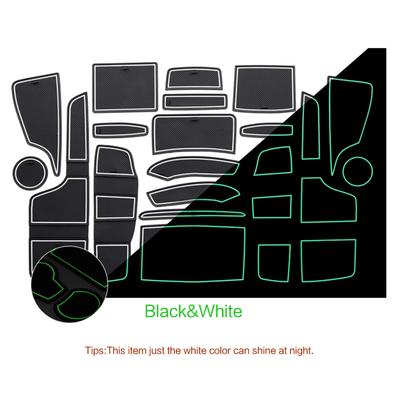 Car Door Groove Mat for Ford Ranger 2015 - 2025 Anti-Slip Rubber Coaster Gate Slot Pad 19Pcs Silicone Mats Accessories