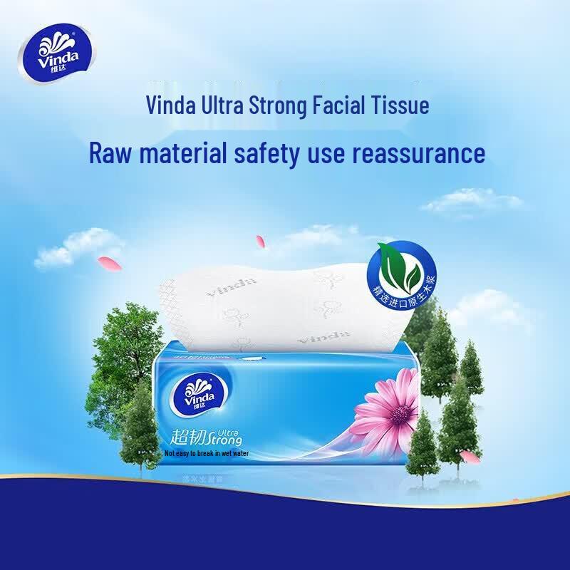 Vinda Ultra-Strong Soft Pack Tissues, 24-Pack