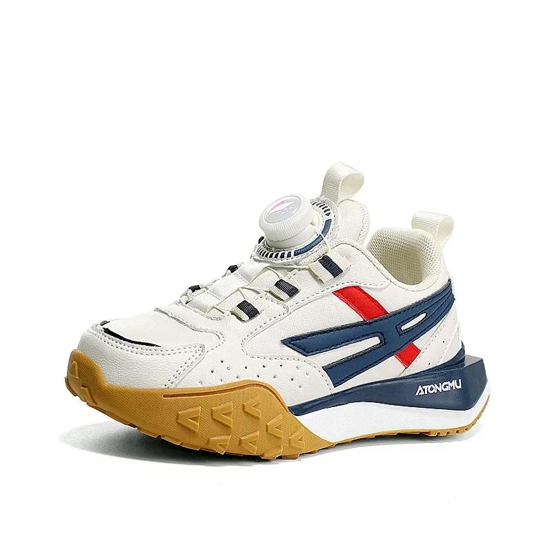 

Детские кроссовки Удобные Модные Роскошные Дизайнерские Теннисные Туфли Кожаные Нескользящие для Ходьбы Детская Спортивная Обувь для Мальчика и Девочки 33