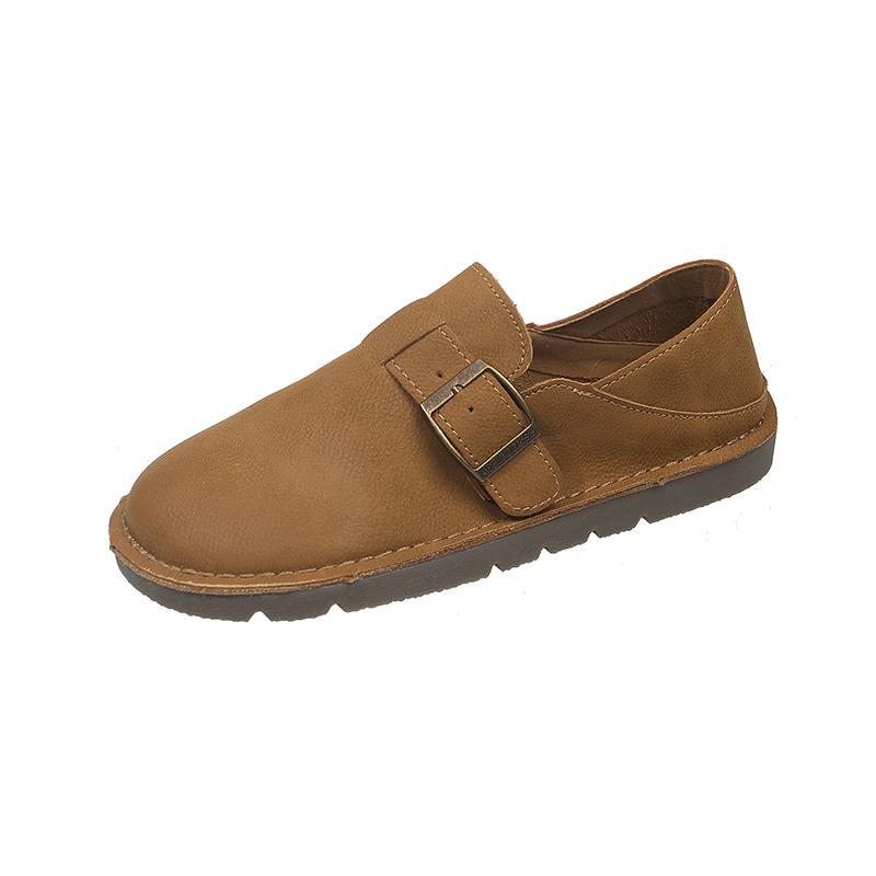 Fashion Female Ethnic Style Loafers Women Flats Vintage Mary Jane Shoes Elegant Retro Fashion Comfortable Leather Stitching Sneakers