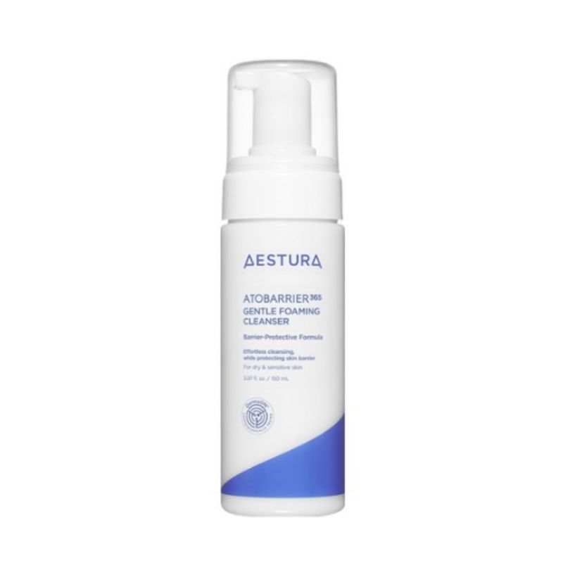 AESTURA Atobarrier365 Gentle Foaming Cleanser 150ml – Mild Hydrating Facial Cleanser for Sensitive Skin