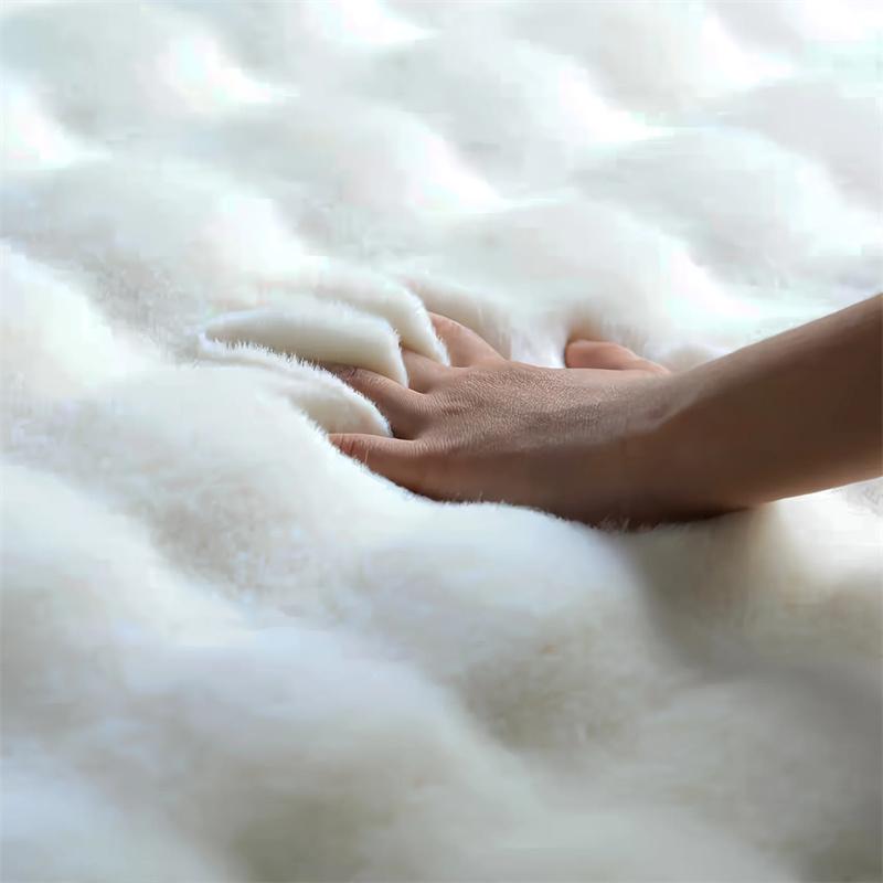 Rabbit Plush Chair Cushion Computer Chair Cushion Office Casual Dining Chair Cushion Thickened Student Stool Seat Cushion