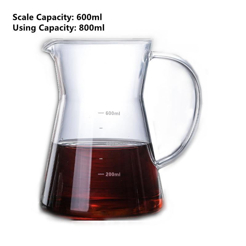 Hitzebeständiger Klarer Glas-Teekrug, Quadratisches Kreatives Chinesisches Tee-Set-Zubehör, Chahai, Milchglas-Kaffeekanne, Wasserkanne