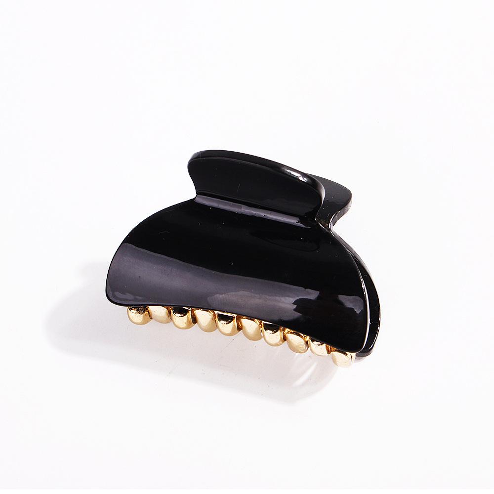 

Акрилова маленька заколка для волосся «Краби» для жінок, дівчина, барвисті затискачі для волосся, жіночі пластикові шпильки, набір аксесуарів для волосся чорний