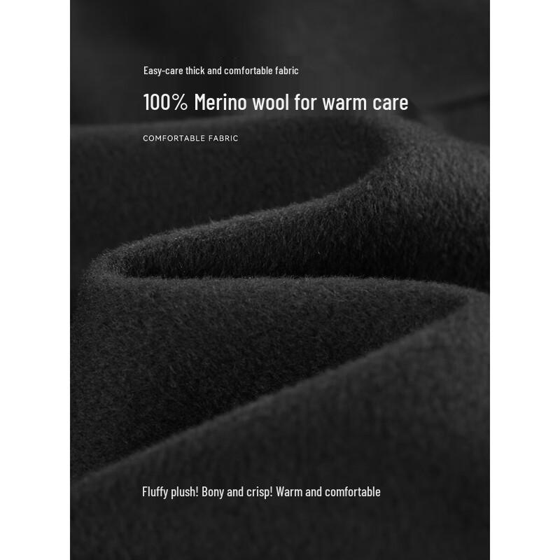 Women's 100% Merino Wool Double-Faced Lapel Coat