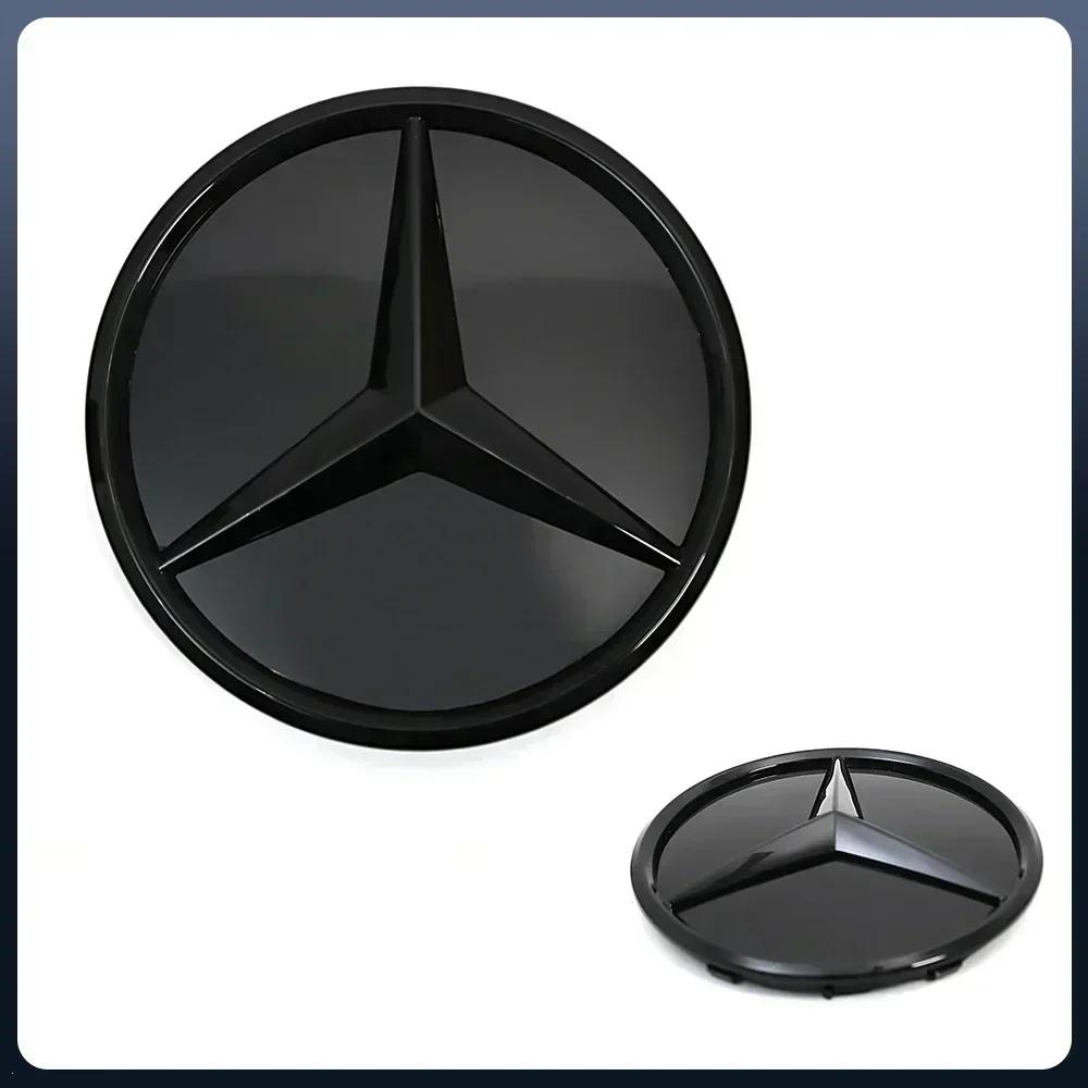 Naklejka Samochodowa 2025 Gorąca Do Mercedes Benz Do Mercedes Benz Srebrna I Czarna Grill Przedni Najnowsze Emblematy Stylu 3D W176 W246 W205 W21