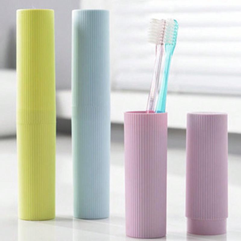 Travel Toothbrush Cup with Cover and Toothbrush Holder, Bathroom Organizer for Brushes and Toothpaste, Convenient Storage Tool, Mouthwash Cup