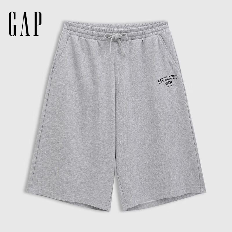 Gap Men s Elastic Mid-Waist Printed Logo Cropped Knit Pants 175/84A