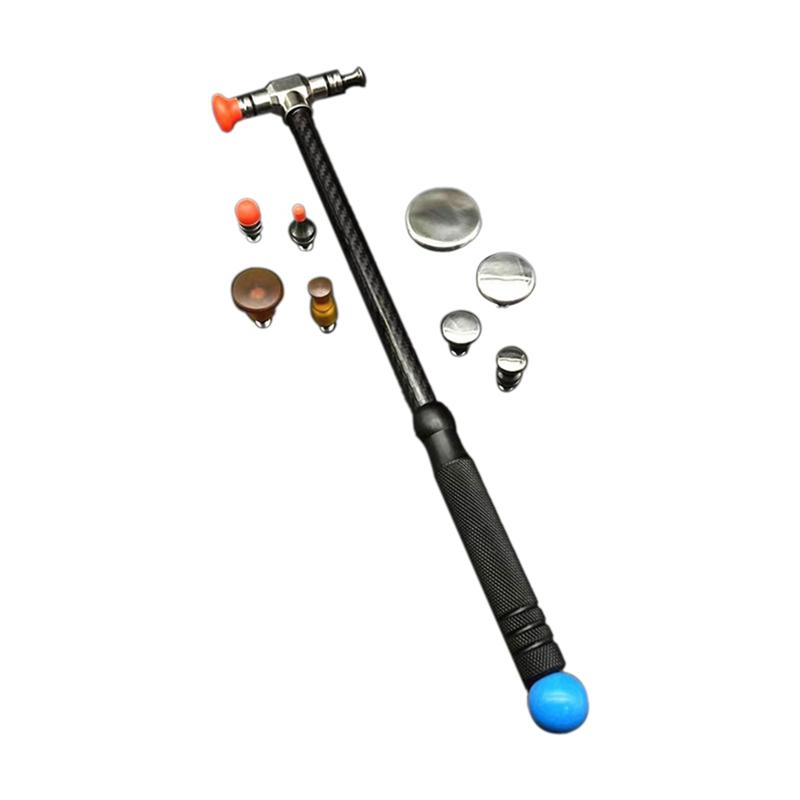 Car Dent Repair Hammer Body Repair Percussion Leveling Hammer Replaceable Traceless Repair Tool Metal Carbon Fiber